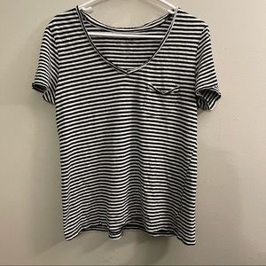 Black and White Relaxed Tee